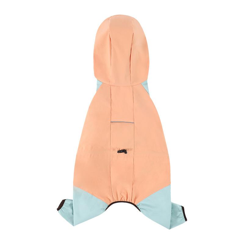 Четырехлапый дождевик для выгула щенков, водонепроницаемый, полный пакет с ножками, для маленьких собак, бишон, мишка, плюшевый питомец, дождевая одежда