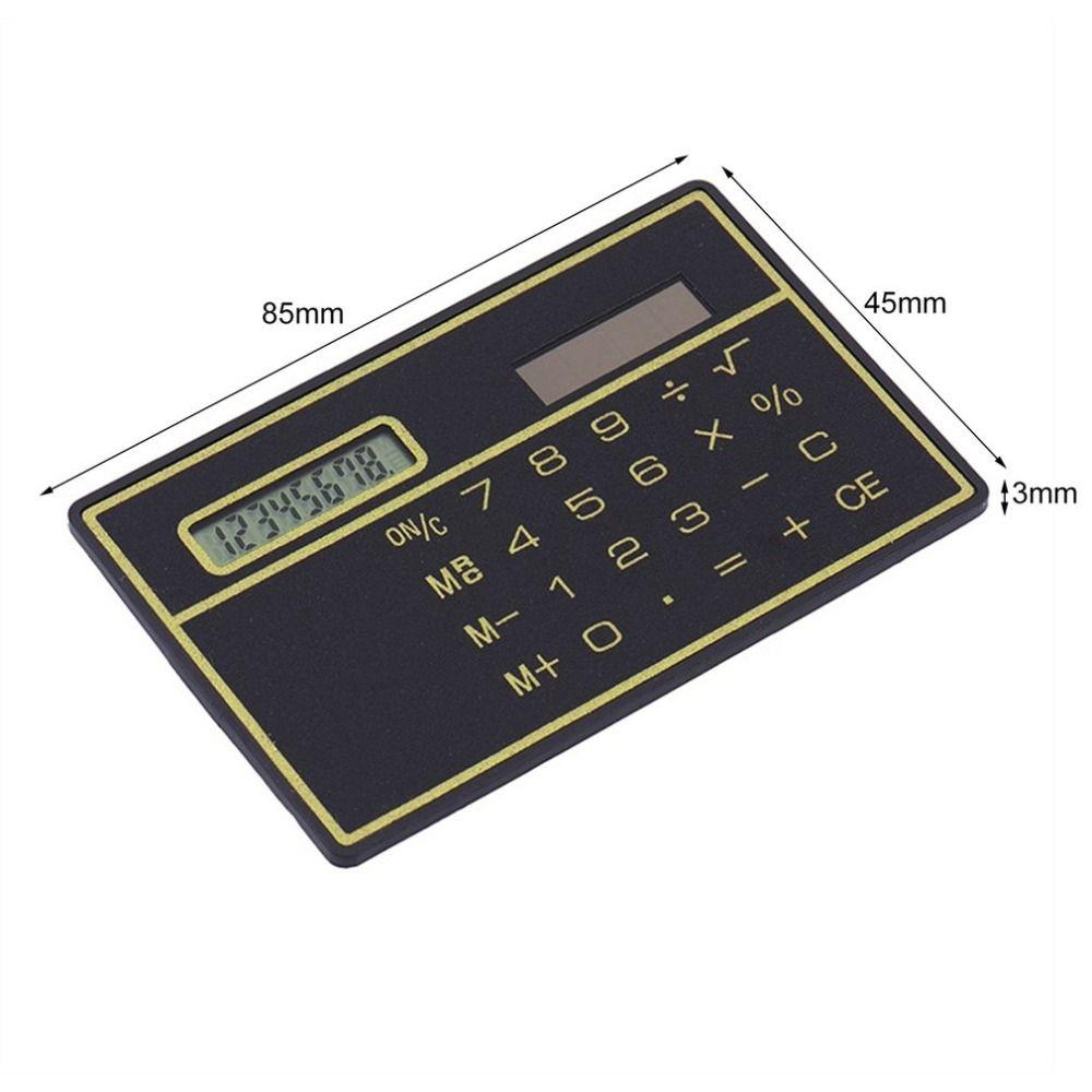 Stationery Solar Powered Calculator Credit Card Calculator Mini Calculator Pocket Calculator
