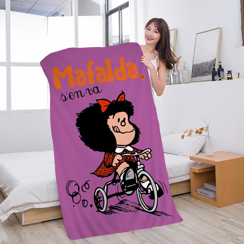 Cartoon M-Mafalda Microfiber Beach Towel Absorbent Quick dry Soft Yoga Swimming Resort Mountain Climbing Towel