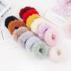 Scrunchies Fur Hair Ties Fuzzy Fur Band Rope Wristband Ring Ponytail Holder Accessories for Women Girls Multi-colored