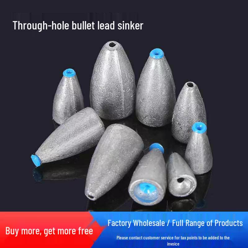 Грузило-пуля для приманки: Идеально для дальнего заброса и защиты от зацепов на оснастках Texas и Carolina.