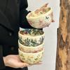 Керамическая пиала для риса в стиле ретро ins 2025 новый дом набор высококачественной посуды новоселье новый свадебный подарок
