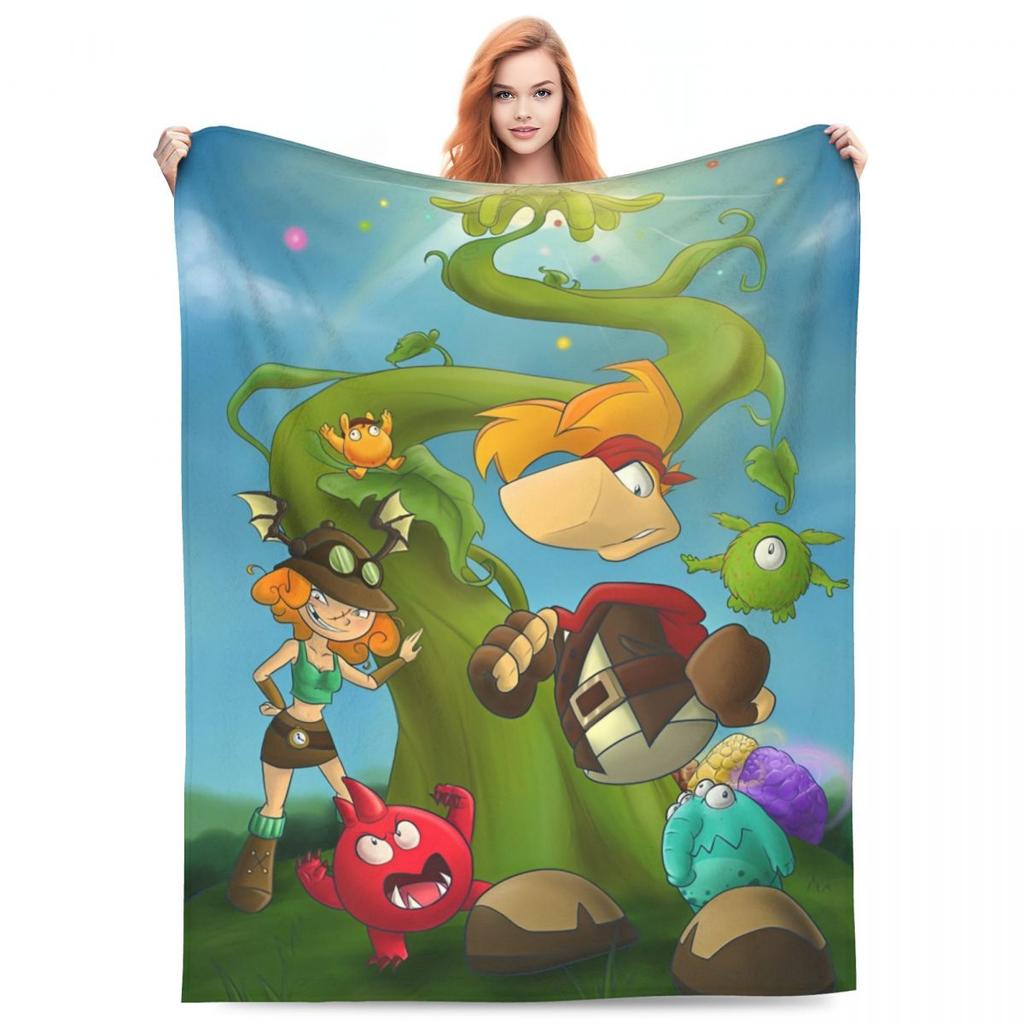 Rayman Advanture Игровое Мультяшное Флисовое Пледное Одеяло Смешное Арт Одеяло для Кровати Дивана Ультра-Мягкое Постельное Белье Ковер Кусок Многофункциональное