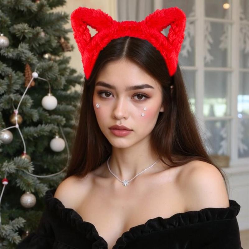 Костюм кошки Набор Банты Галстук Ушки кошки Повязка на голову Юбка Плюшевый хвост Животные Косплей Костюм Набор для Хэллоуина