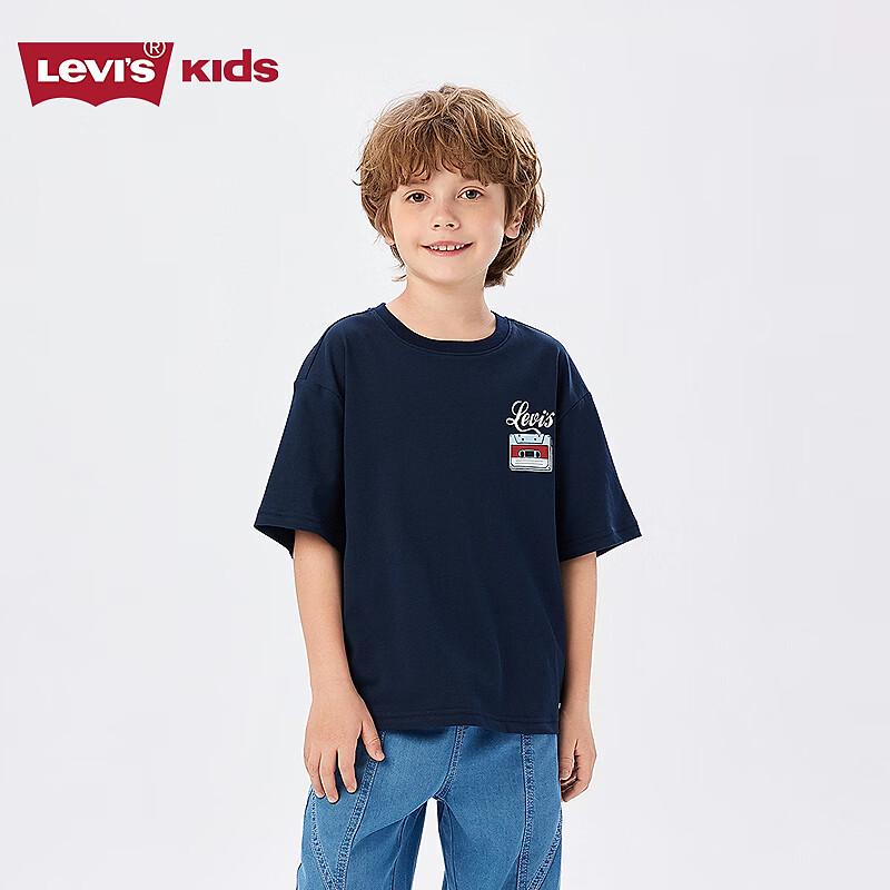 Levi's Охлаждающая и дышащая детская футболка с коротким рукавом