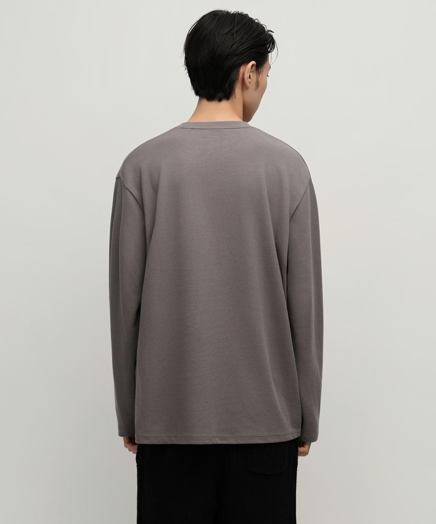 MUSINSA STANDARD [Heat Standard] Crew Neck Long Sleeve T-Shirt [Taupe]