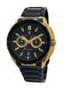 Charles Hubert Chronograph Date Watch Black Men's 4033-G,
