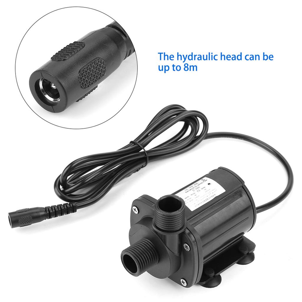 Mini High Hydraulic Head DC Brushless Submersible Water Pump 24V 20 Celsius 90 Celsius