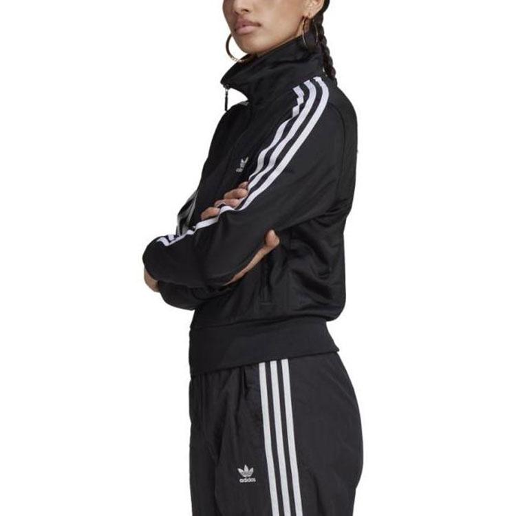 (WMNS) Спортивная куртка adidas Adicolor Classics Firebird Азиатский размер S 'Черный Белый' Женская GN2817