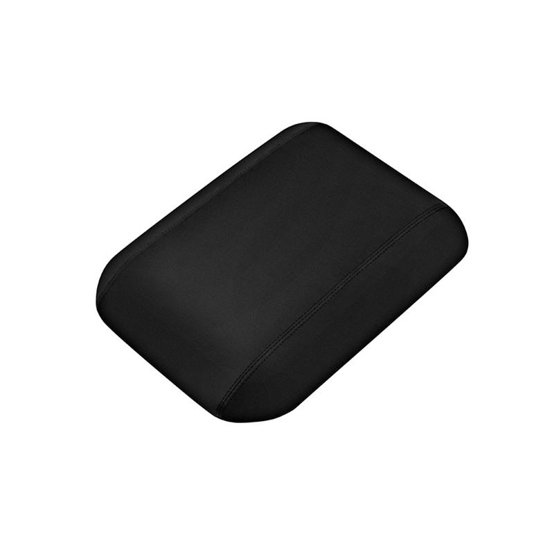 Durable-Car Center Console Armrest Box Cover Armrest Box PU Leather Panels For Toyota Prado LC250 2024 Black