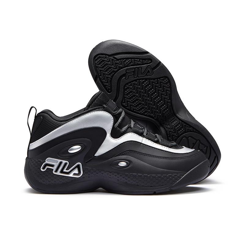 Fila Fusion GH3 1997 Ретро Баскетбольные Кроссовки Мужские Сникер Черный Серебристый T12M513225FBS
