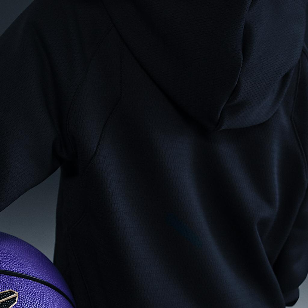 Nike Толстовка Коллекция KOBE, С капюшоном, Удобная, Модная, На флисовой подкладке, Реглан, Длинный рукав, Черный/Черный/Белый HJ1028-010