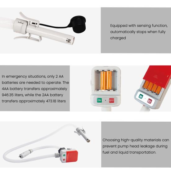 Набор масляного насоса с 4 адаптерами Функция автоматической остановки Расход 2,4 галлона в минуту