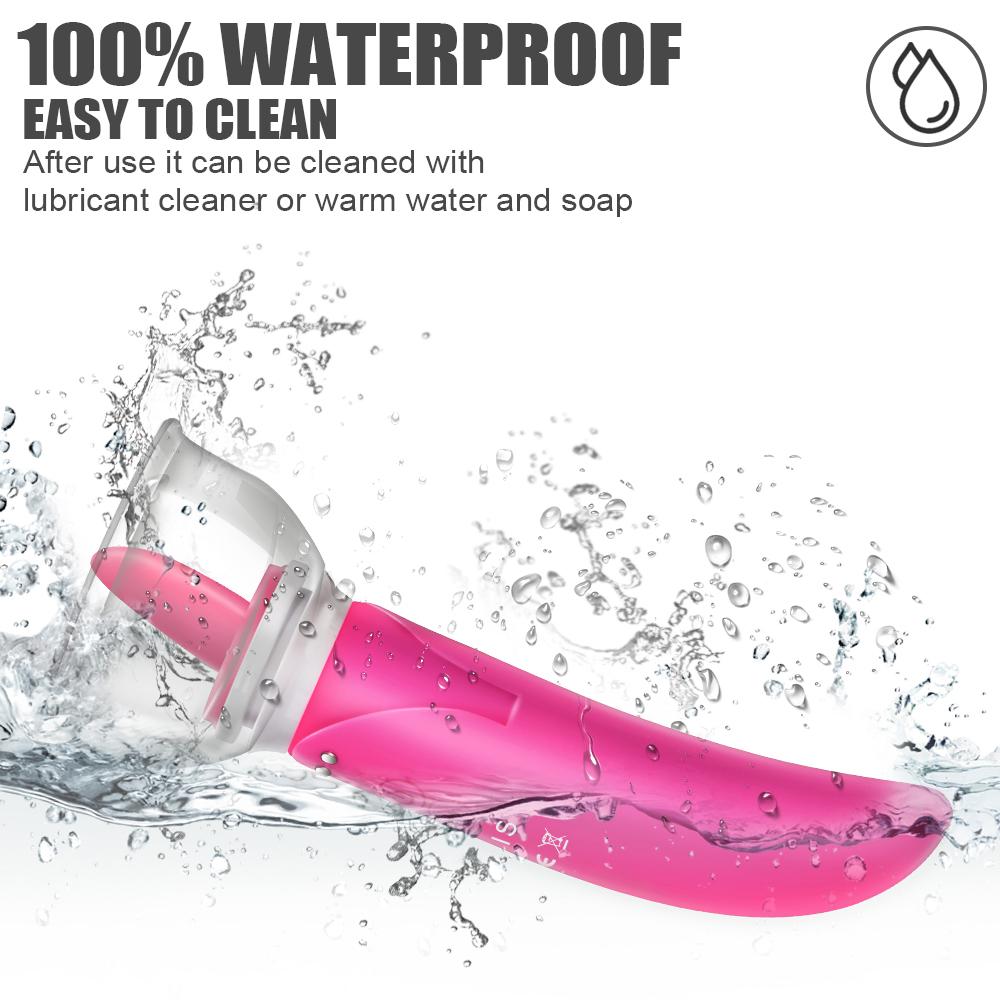 Насос для лизания языка Клитор Точка G Вибратор Дилдо Вибратор Двойная головка Стимулятор сосков Секс-игрушки для женщин Вагина Массаж груди Продукты для взрослых