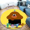 Hey Duggee Round Area Rug,Carpet Rug for Living Room Bedroom Sofa Playroom Decor,Non-slip Floor Mat