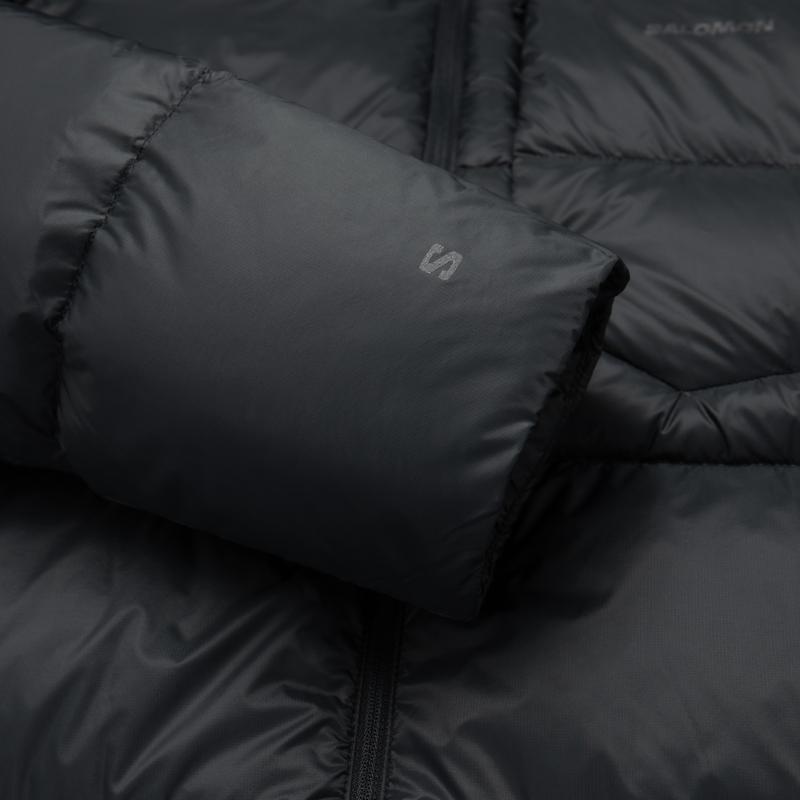 SALOMON Outline Outdoor Series Warm Windproof Zipper Stand Collar Down Jacket Men Jackets Deep-Black C22819