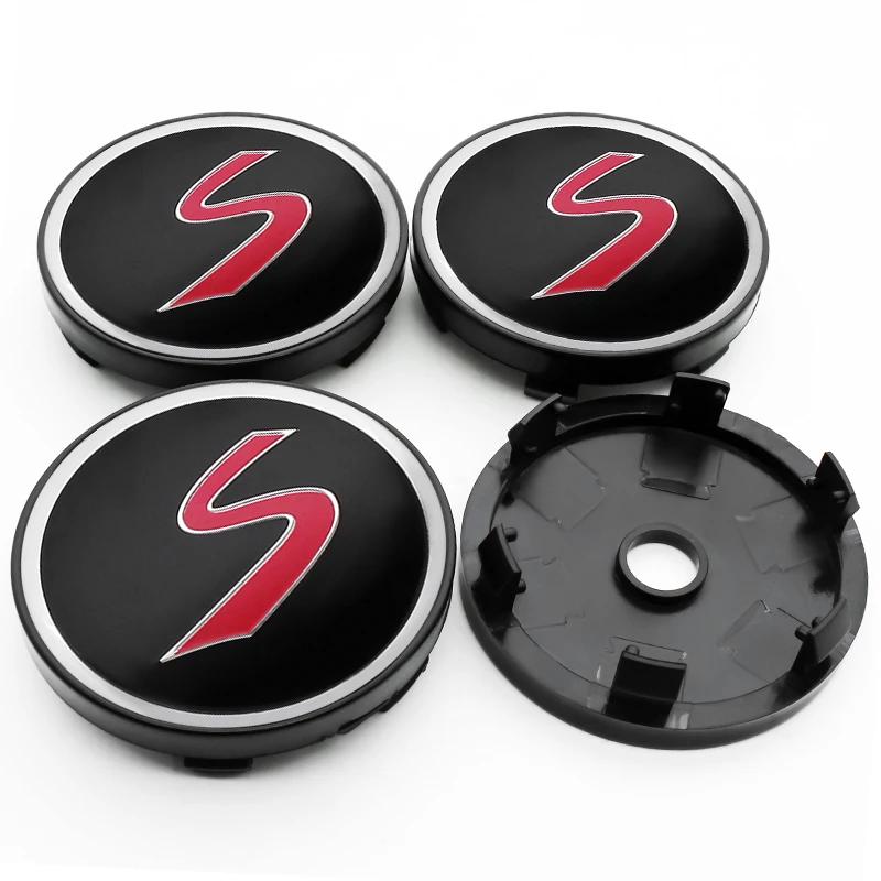 4Pcs 60mm Car Wheel Center Hub Caps Rim Cover Emblem Badge Decoration For MINI Cooper One S F54 F55 F56 R56 R60 Clubman Coupe