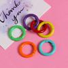 5 Pcs 25mm Openable Round Carabiner Colorful Spring Clasp O Ring Keychain Clips  Jewelry