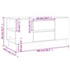 Coffee Table Sonoma Oak 102 x 44.5 x 50 cm Particleboard