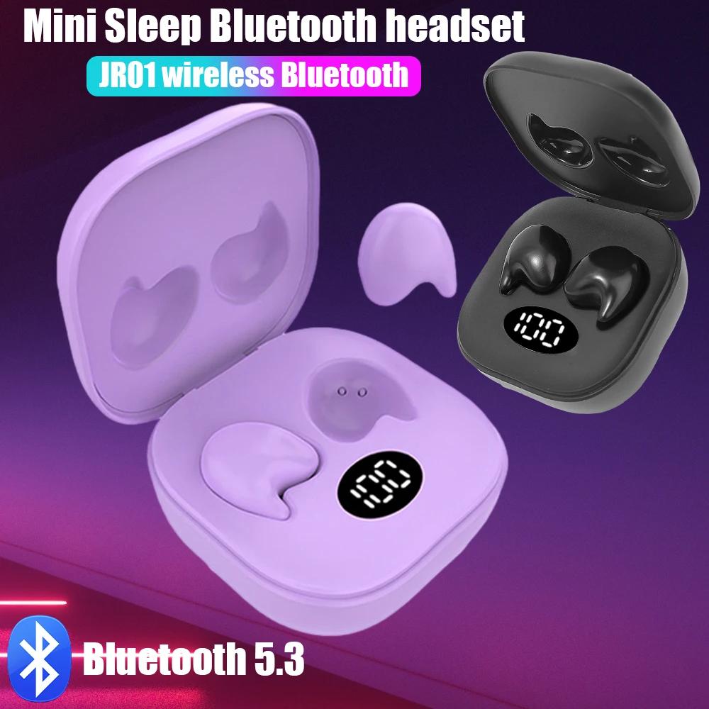 Невидимые беспроводные наушники для сна TWS Bluetooth 5.3 Наушники Скрытые наушники Стереогарнитура с шумоподавлением Сенсорное управление Спортивная ушная гарнитура