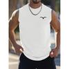 Новая мужская повседневная футболка для улицы, майка без рукавов для тренировок в спортзале, летняя свободная майка для мужчин, жилет для бега, модная повседневная одежда