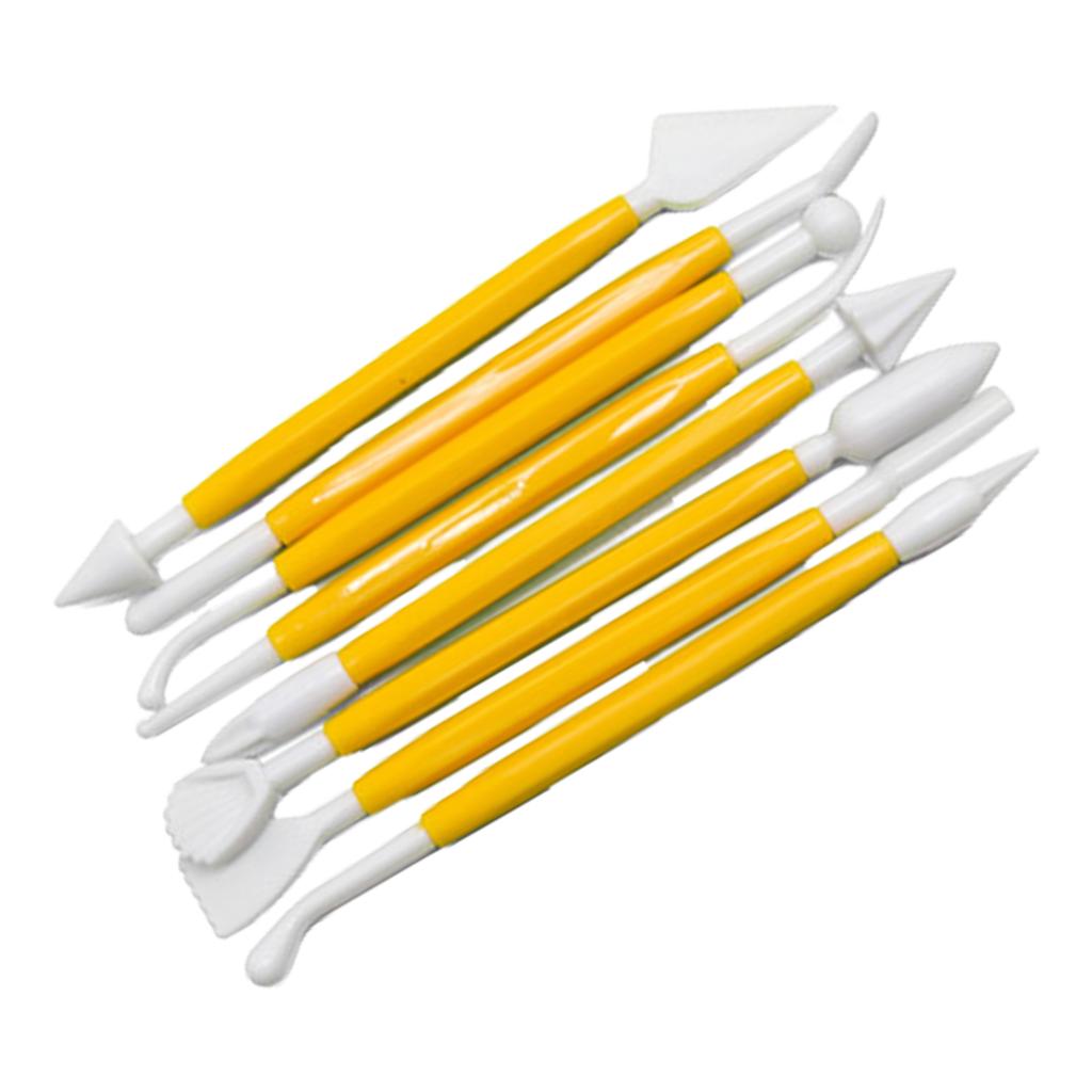 8 шт. Ручка для лепки тортов Инструменты для лепки из помадки Резак для торта Формы для торта Скребок для торта Инструмент для лепки из глины