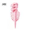Funny Cat Skeleton Outfit Dinosaur Costume, Cute Halloween Apparel, Comfortable Apparel for Cats Cosplay Party, Photo Props Soft Polyester Suit