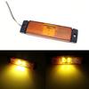 2x 12V 24V 4 LED Side Marker Lights Car External Warning Indicator Turn Signal Tail Light Position Lamps Trailer Truck Lorry Van
