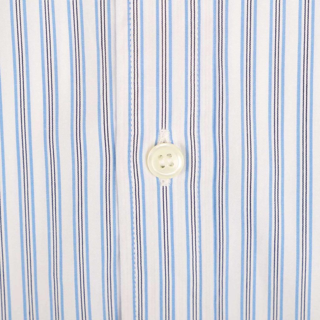 COMME des Футболка с длинным рукавом в полоску с логотипом черного сердца PLAY COMME des GARCONS PLAY S ПОЛОСАТАЯ ФУТБОЛКА B020 Синий L [PLAY GARCONS] Мужская [Товар]