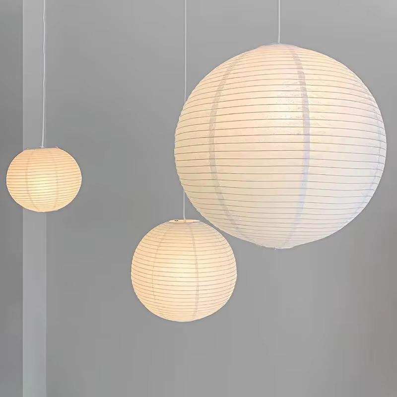 1PC Round Rice Paper Japanese Paper Art Lampshade Lantern Ball Spherical Lampshade Artistic 30/40cm