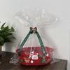 Christmas Basket for Present | Decorative Red Hamper Box Gift for Families College Women | Treats for Holiday Celebration