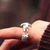 Кольцо на палец, кольцо на фалангу, регулируемое женское кольцо, праздничное украшение, кольцо с животным кроликом, кольцо в корейском стиле