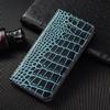 Чехол-книжка для XIAOMI Redmi Note 14S 14 15 Pro Plus 5G с узором под крокодила, магнитная застежка, кошелек из натуральной кожи