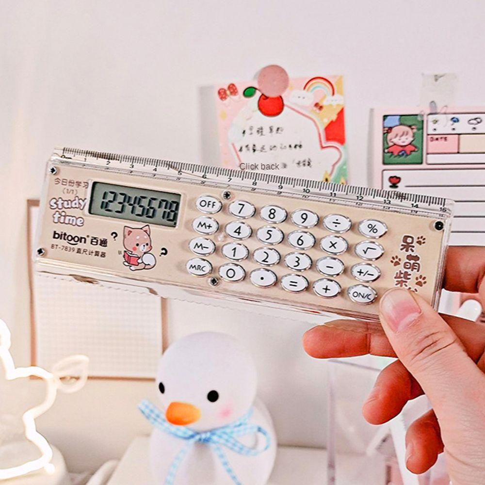 Stationery Ruler Computer Transparent Ruler Ruler With Calculator Energy Ruler Calculator