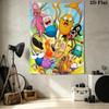 Adventure Time Wall Tapestry Aesthetic Wall Hanging Printed Fabric Blanket Decorative Tapestries For Bedroom Living Room Home Decor