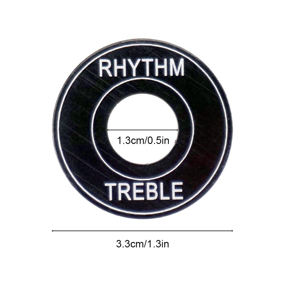 2Pcs Guitar Toggle Switch Ring Aluminum Alloy 3 Way Toggle Switch Washer Pickup Selector Ring Self-adhesive Backing Easy Installation