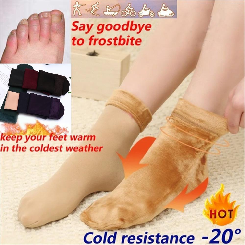 Unisex Snow Boots Casual Velvet Sleeping Warm Hosiery Home Floor Socks Snow Socks