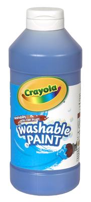 Краска для бутылочек Crayola Blue Легко смывается водой Одноцветная бутылка 473 мл 201642 Оригинальный продукт