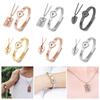 New Men and Women Jewelry Concentric Lock Key Bracelet Necklace Steel Stainless