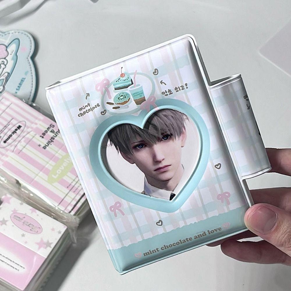 Love Bow Photocard Binder Pink Bear Idol Card Collect Book New Card Album