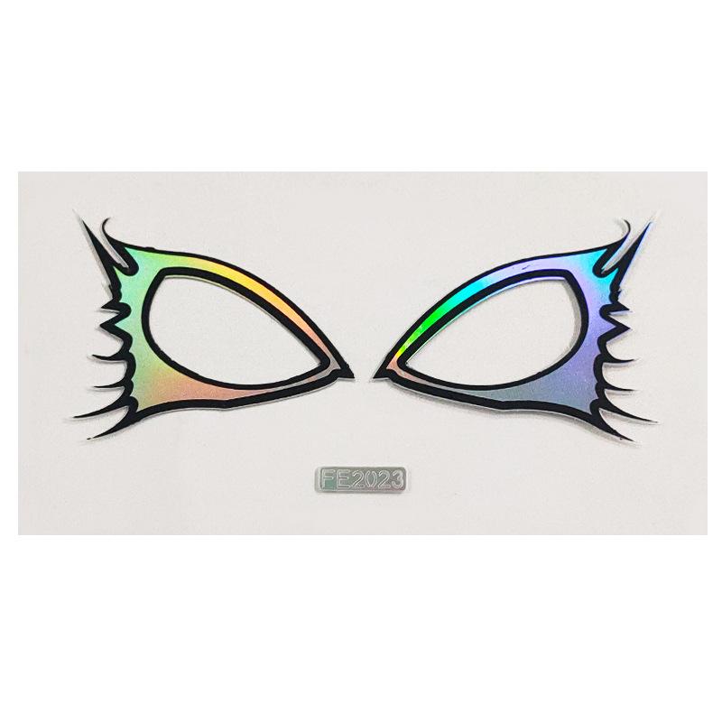 Временная наклейка для лица, наклейка для татуировки, сценическое искусство, наклейка для красоты, сделай сам, имитация лазерного лазера, наклейка для лица, наклейка