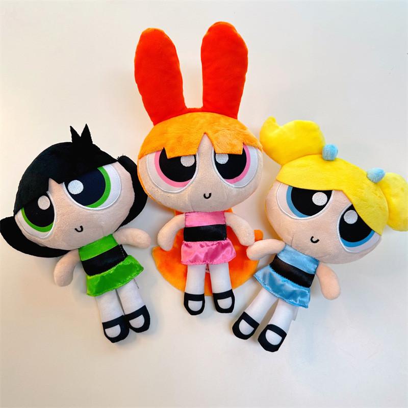 Charming Powerpuff Girls Plush Dolls Ultra Soft Pp Cotton Stuffed Cartoon Gifts
