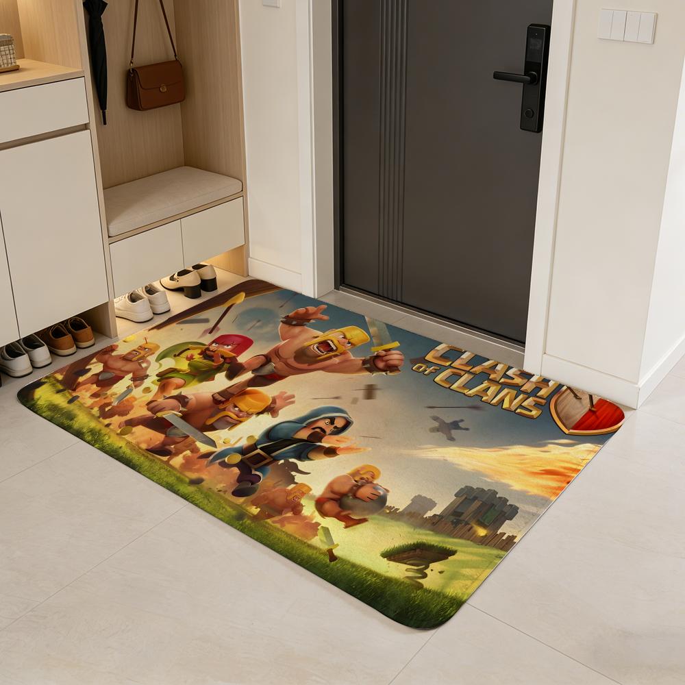 Competitive A-Apex Legends Floor Mat Flannel Door Mat Non-Slip Absorbent Washable Indoor Home Rug