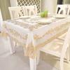 European Style PVC Gilded Table Mat Waterproof Scald Resistant Rectangular Dining Table Cloth Unwashed Plastic Coffee Table Case