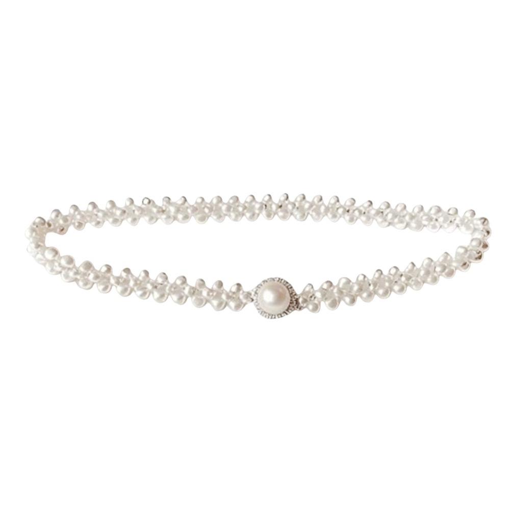 Pearls and Rhinestones Butterfly Pearl Belt  For Skirts Dress Top Sweater Coat