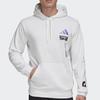 adidas Повседневный спортивный пуловер с капюшоном, мужские топы, белый GI6397