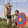 40cm 1/2 layer 4 Rings StrawArchery Target Handmade Bow Target Bow Arrow Target for Recurve Bow Longbow or Compound Bow