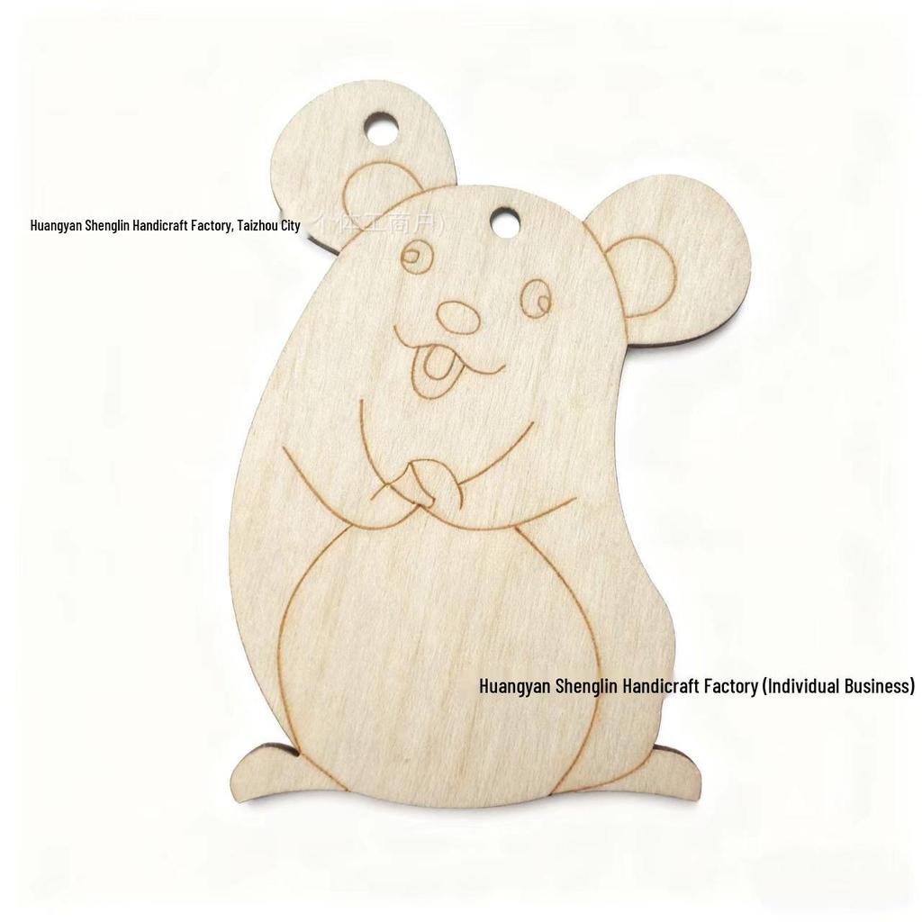 Unfinished Wood Zodiac Shape Ornaments for Festivals