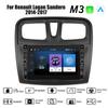 8-дюймовый Android для Renault Logan Sandero 2014-2017 с кнопочной ручкой, автомобильный CarPlay, радио, видео, мультимедиа, GPS-плеер, 2 + 32 ГБ