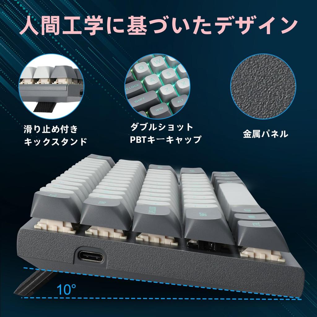 e-Element Hz-61 60% Esports Gaming Keyboard, Rapid Trigger Magnetic Key Switch Mechanical Keyboard, Hot Swappable, Adjustable Actuation, Compact